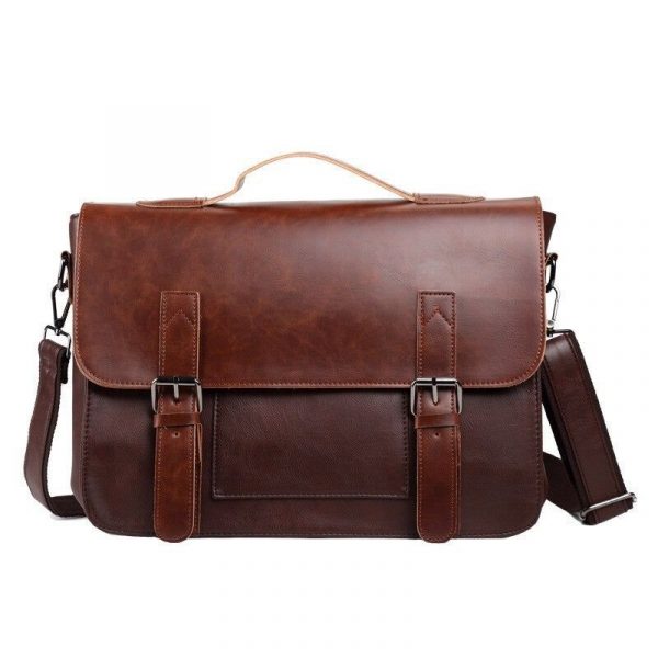besace simple à sangles en cuir