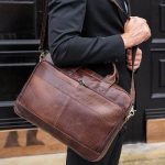besace en cuir bandoulière
