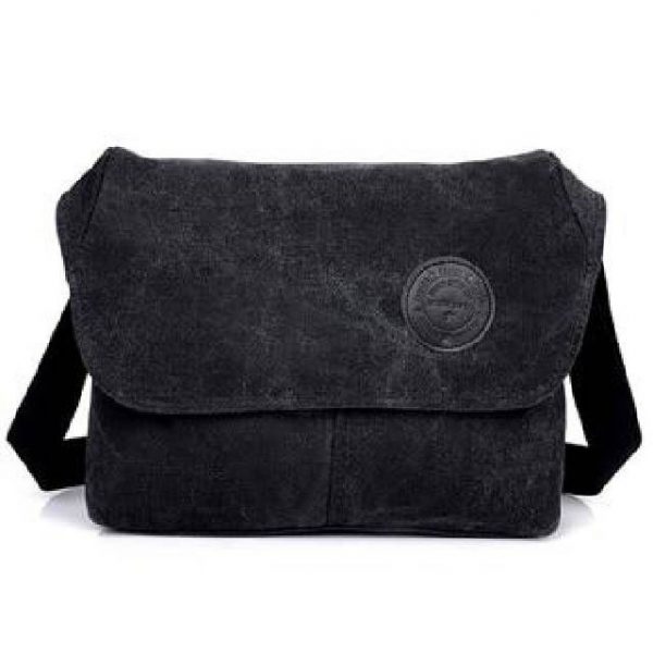 besace vintage en toile pour homme et femme