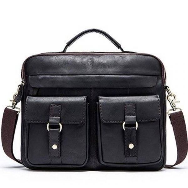 besace bandoulière cuir de luxe business
