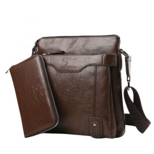 besace bandoulière cuir souple décontracté