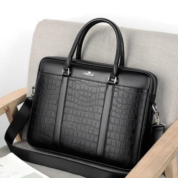 besace bandoulière cuir de luxe crocodile