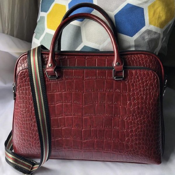 sac en cuir crocodile pour femme avec bandoulière