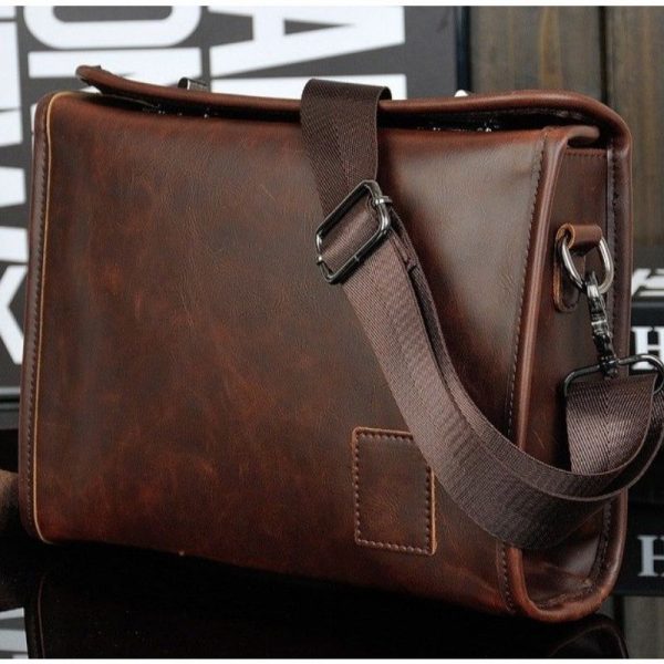 sac bandoulière en cuir vintage