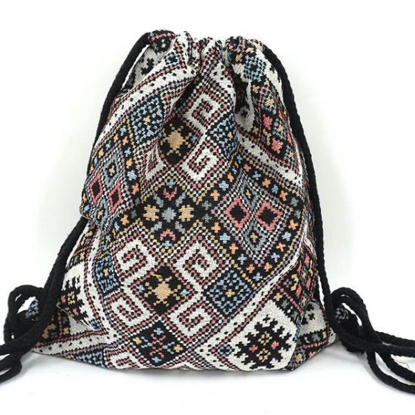 Besace Sac à Dos Toile Bohémien – Image 18