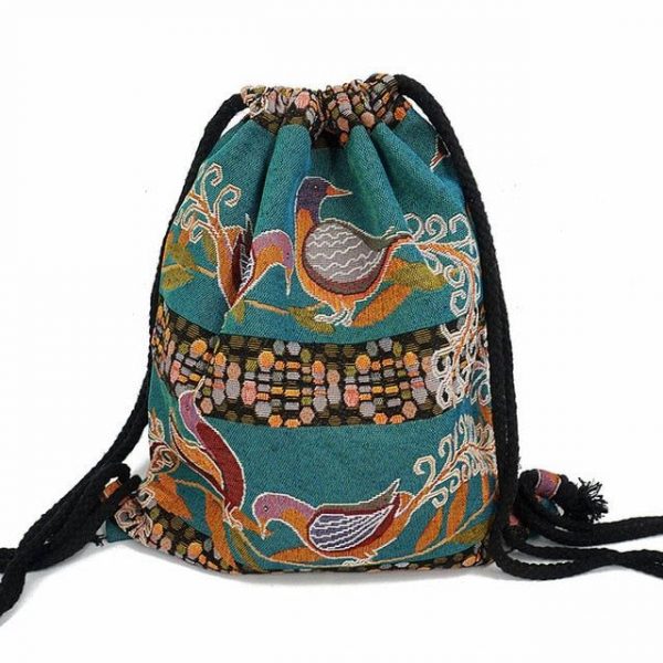 sac à cordon bohémien coloré