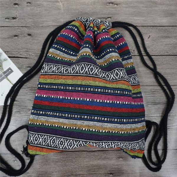 sac à dos bohémien en tissu