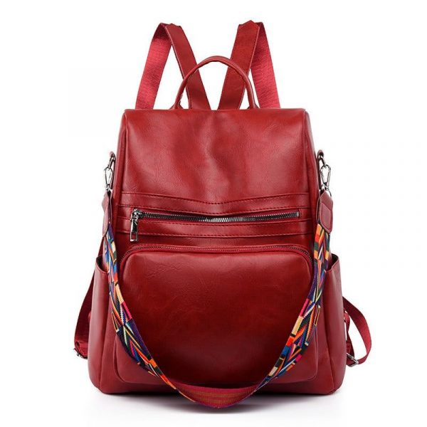 sac bandoulière femme en cuir souple style décontracté