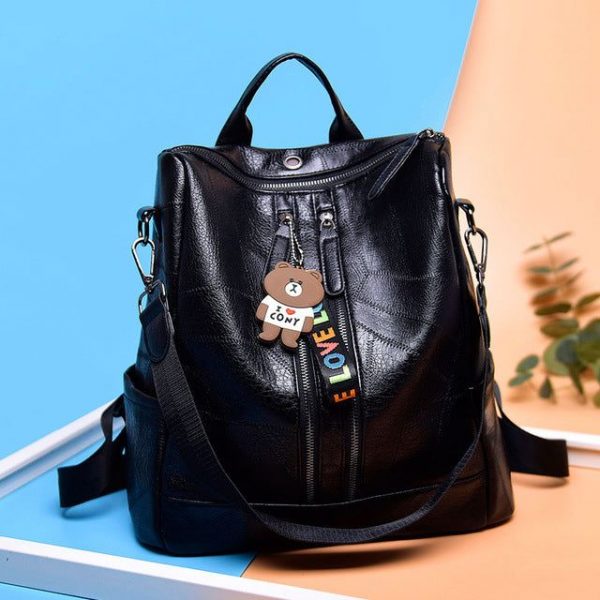 sac à dos en cuir pour femme avec bandoulière
