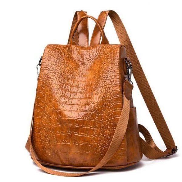 besace cuir crocodile femme tendance