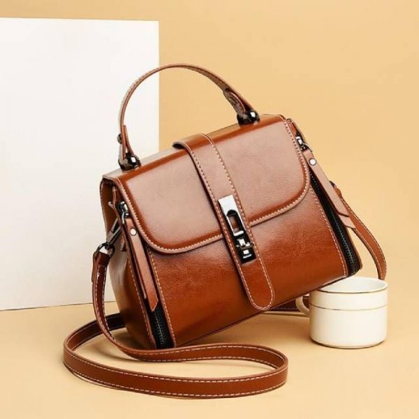 sac besace à main bandoulière femme cuir rétro
