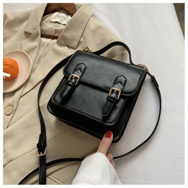 sac bandoulière en cuir avec sangles