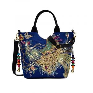 sac besace à main bandoulière vintage perlé