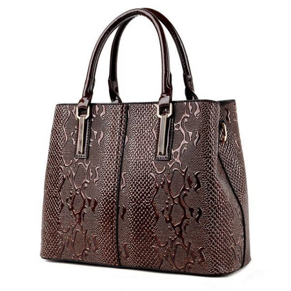 sac à main en cuir serpent luxe