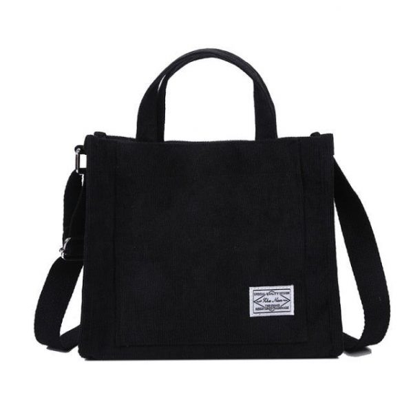 sac bandoulière en velours décontracté