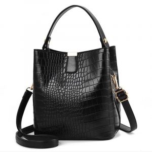 sac besace à main cuir crocodile classique