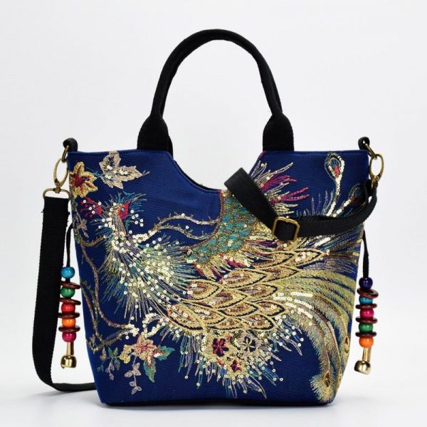sac à main vintage perlé