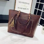 sac à main vintage grand en cuir décontracté