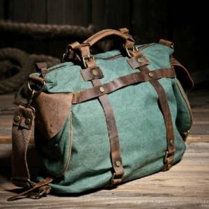 besace sac de voyage toile vintage