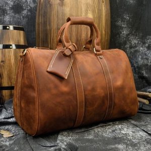 sac de voyage chic en cuir pu unisexe