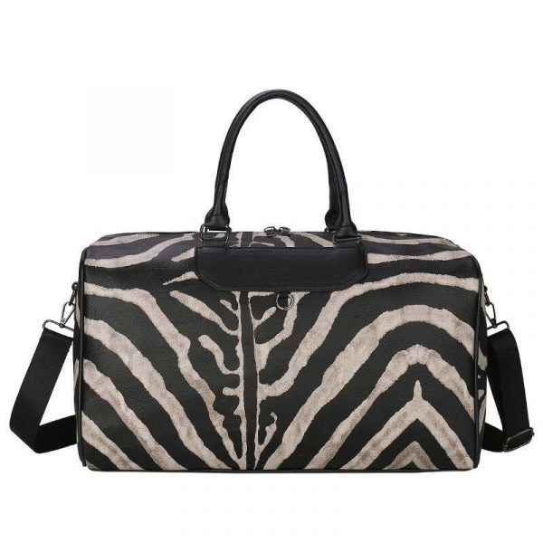 sac de voyage en cuir avec motifs tendance