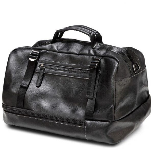 sac de voyage en cuir élégant pour homme