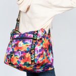 sac de voyage imprimé étanche en nylon pliable