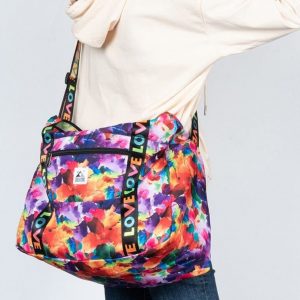 sac de voyage imprimé étanche en nylon pliable