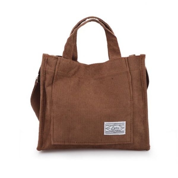sac besace décontracté en velours