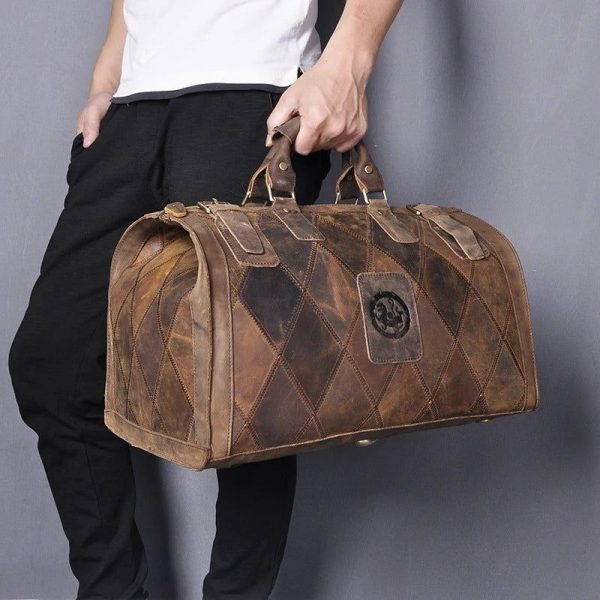 besace sac de voyage bandoulière homme cuir vintage