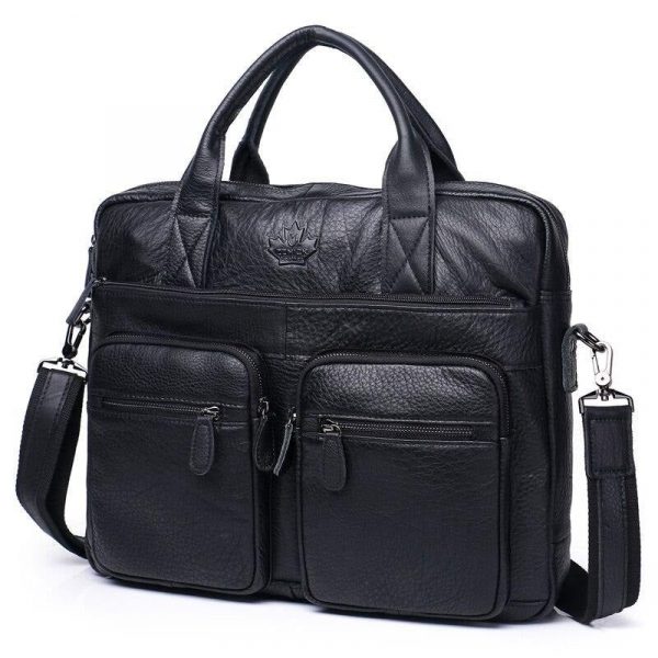 besace bandoulière homme en cuir souple