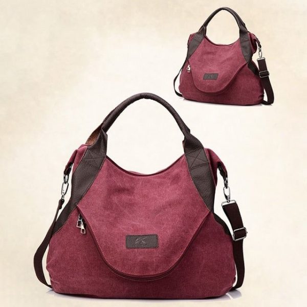 sac besace en toile style décontracté