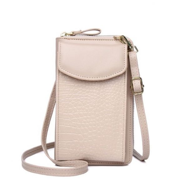 sacoche besace bandoulière femme cuir chic crocodile