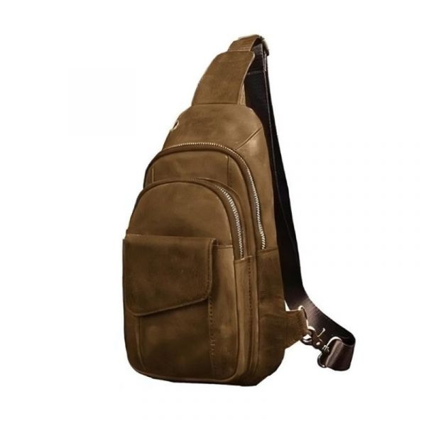 besace en cuir décontractée pour homme