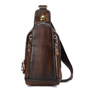 sacoche besace bandoulière homme cuir vintage élégant