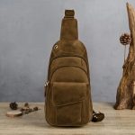 sacoche besace bandoulière homme cuir vintage décontractée