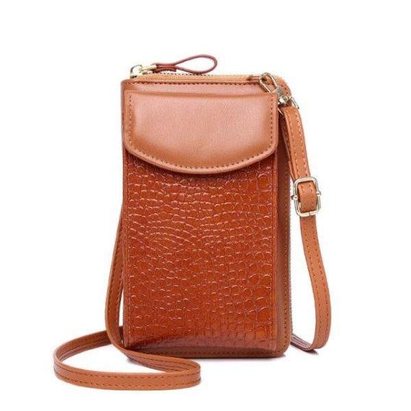 sacoche femme en cuir chic style crocodile